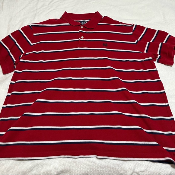 Chaps Other - Chaps Red, White & Blue short sleeved cotton polo